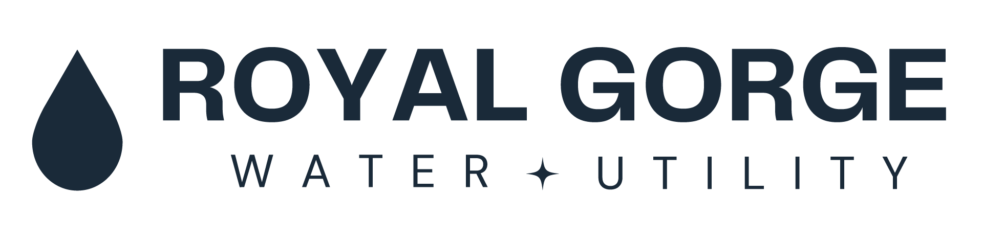 Royal Gorge Water Utility Logo_Slate Blue on Transparent Rectangle